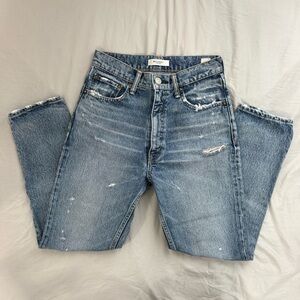 MOUSSY Vintage Light Blue Distressed Skinny Jeans